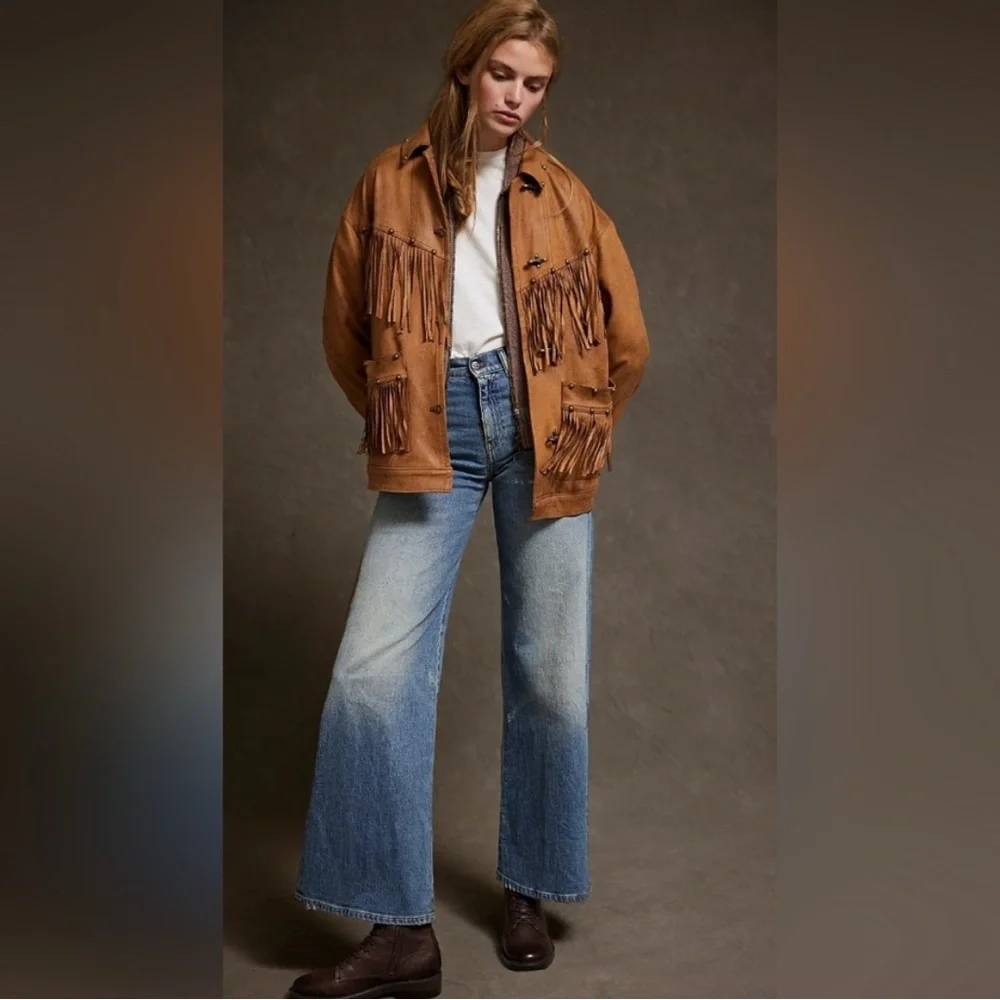 - Free Pepole  We The Free Knox Vegan Fringe Jacket Size m